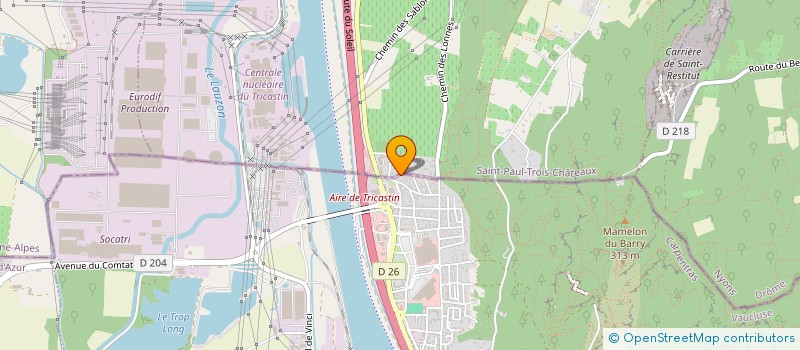 localisation de l'entreprise LA LUSITANA  BOLLENE