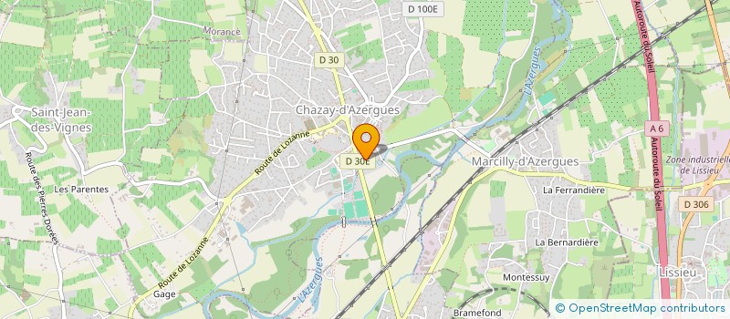 localisation de l'entreprise LA LUSSOISE  CHAZAY-D'AZERGUES