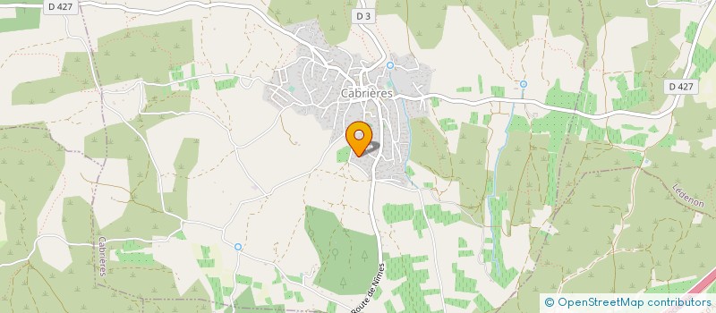 localisation de l'entreprise LA LUSTIANE  CABRIERES