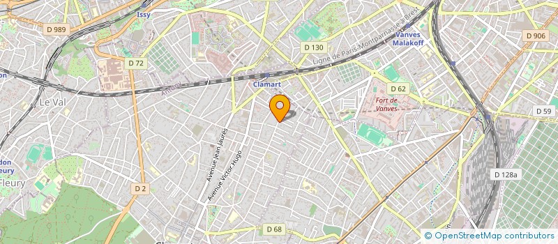 localisation de l'entreprise LA LUSTRALE à CLAMART