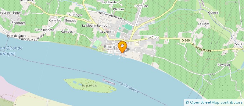 localisation de l'entreprise LA LUSTRE à BOURG