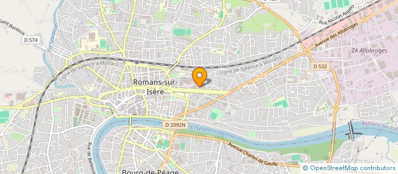 localisation de l'entreprise LA LUTECE  ROMANS-SUR-ISERE