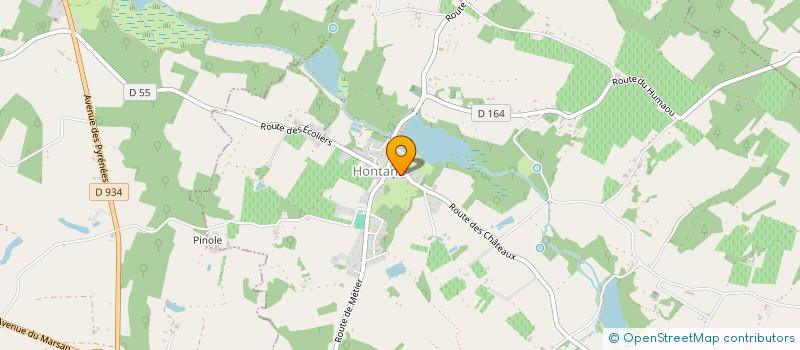 localisation de l'entreprise LA LUTECIA  HONTANX