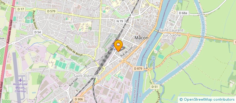 localisation de l'entreprise LA LUTINERIE à MACON
