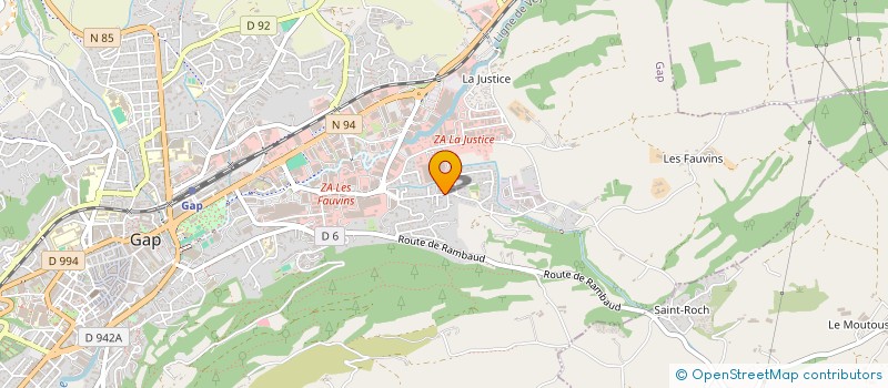 localisation de l'entreprise LA LUYE SUD  GAP