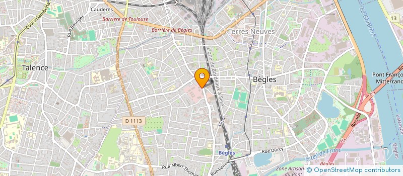 localisation de l'entreprise LA LUZETTE ENERGIES à BEGLES