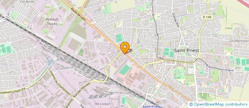 localisation de l'entreprise LA LYONNAISE DES FACADES  VENISSIEUX