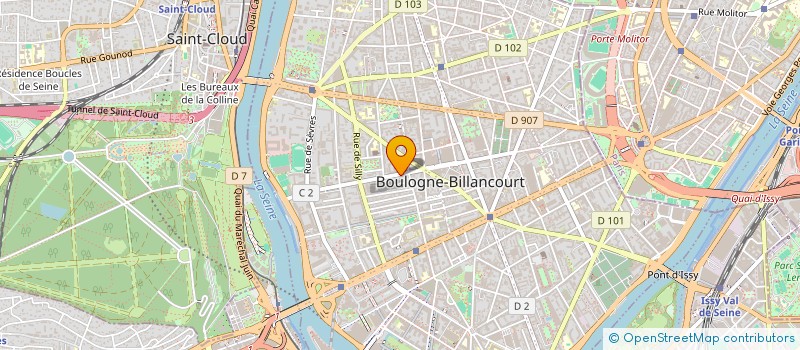 localisation de l'entreprise LA LYRE à BOULOGNE-BILLANCOURT