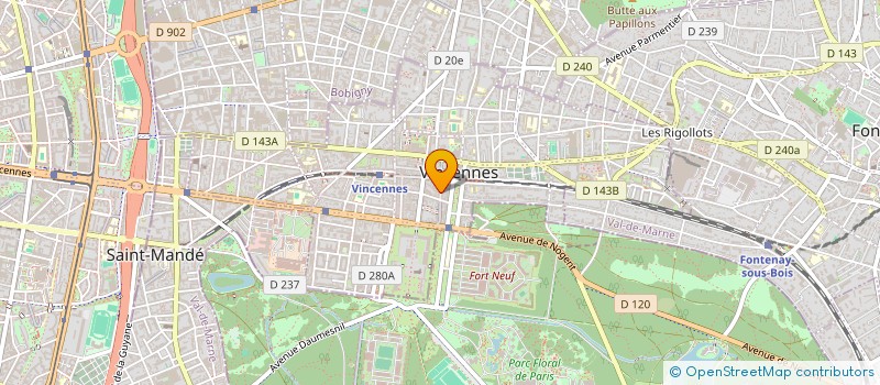 localisation de l'entreprise LA LYRE à VINCENNES