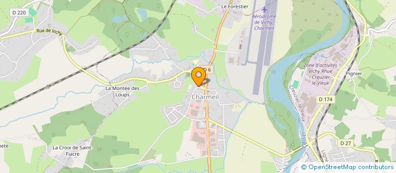 localisation de l'entreprise LA LYRE CHARMEILLAISE  CHARMEIL