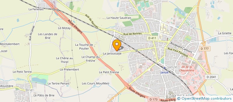 localisation de l'entreprise LA LYRE D'OR  JANZE