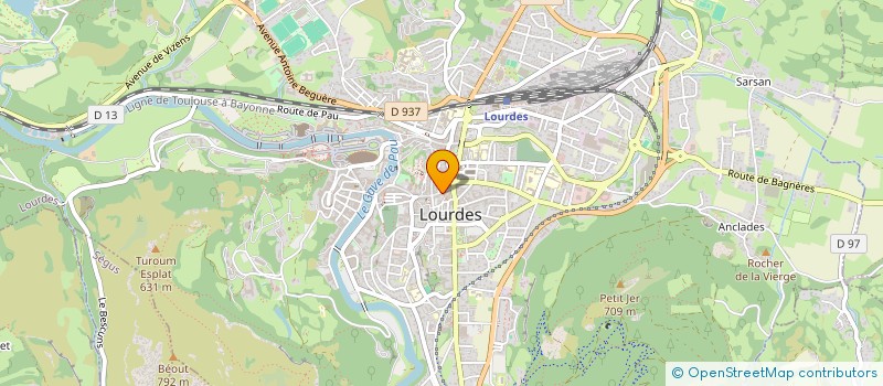 localisation de l'entreprise LA LYRE DE BIGORRE à LOURDES