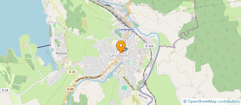 localisation de l'entreprise LA LYRE LANGONAISE  LANGOGNE