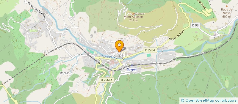 localisation de l'entreprise LA LYRE SOSPELLOISE  SOSPEL