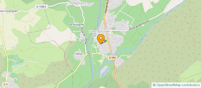 localisation de l'entreprise LA LYRE ST BAUZILLOISE à SAINT-BAUZILLE-DE-PUTOIS