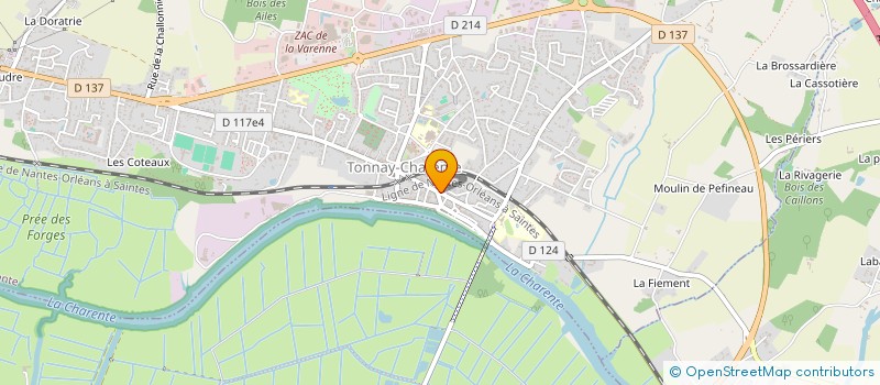 localisation de l'entreprise LA LYRE THE MUSICAL TONNACQUOIS  TONNAY-CHARENTE