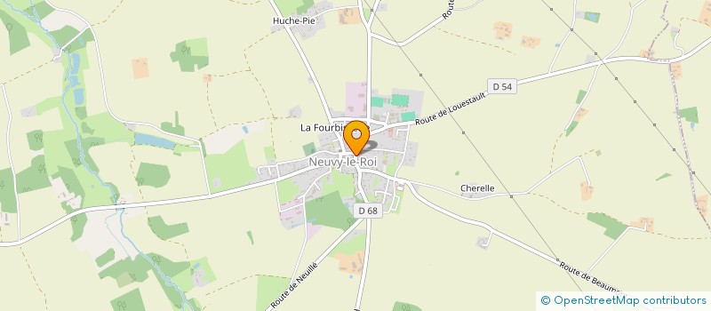 localisation de l'entreprise LA LYRENE  NEUVY-LE-ROI