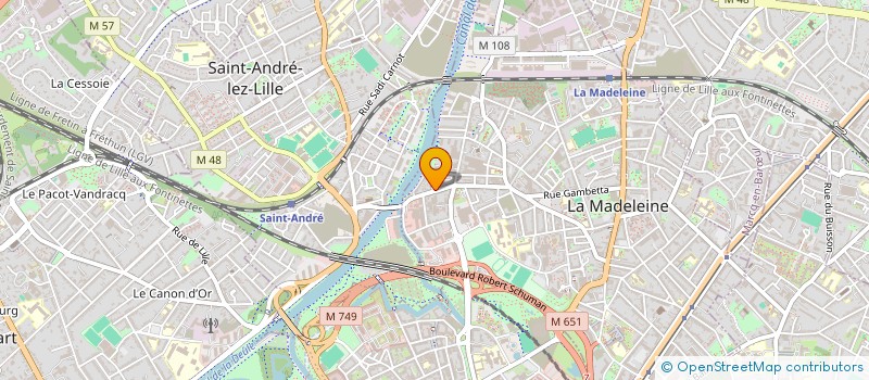 localisation de l'entreprise LA LYS  LA MADELEINE