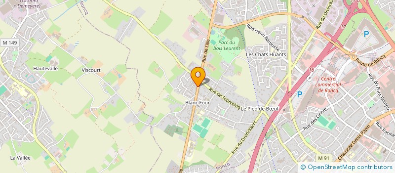 localisation de l'entreprise LA LYS à RONCQ