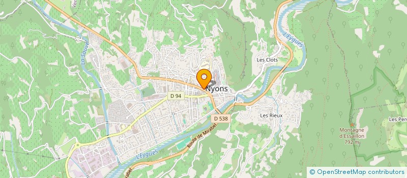 localisation de l'entreprise LA M.D.B. à NYONS