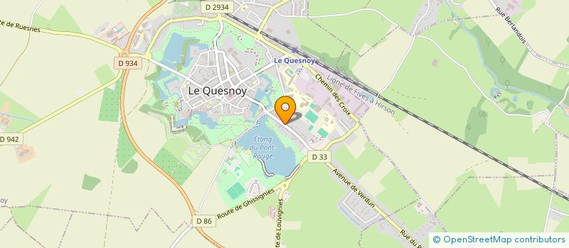 localisation de l'entreprise LA M.G.  LE QUESNOY