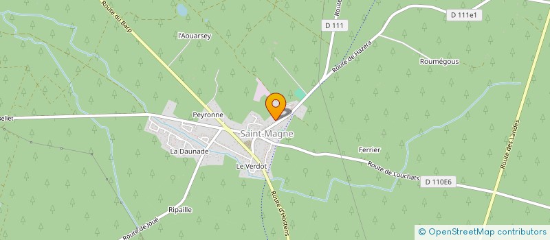localisation de l'entreprise LA MA(G)NE' ETT  SAINT-MAGNE