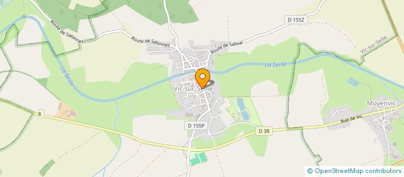 localisation de l'entreprise LA MA PIZZA  VIC-SUR-SEILLE