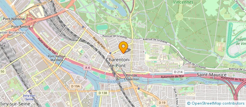 localisation de l'entreprise LA MACHINE  CHARENTON-LE-PONT