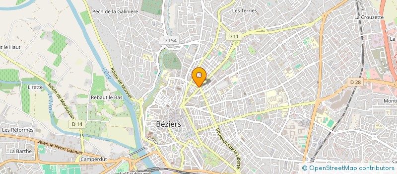 localisation de l'entreprise LA MACHINE A LAVER à BEZIERS