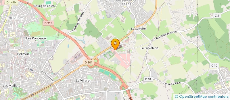 localisation de l'entreprise LA MACHINE A VAPEUR  SARGE-LES-LE-MANS