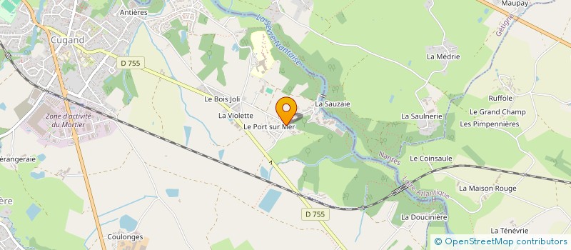 localisation de l'entreprise LA MACHINE A WHYAGER  CUGAND-LA-BERNARDIERE