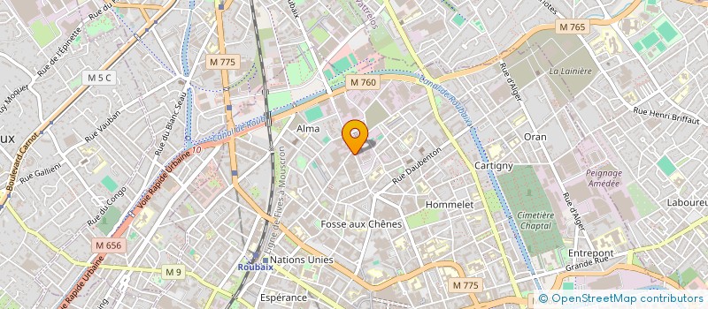 localisation de l'entreprise LA MACHINE INFERNALE TATTOO  ROUBAIX