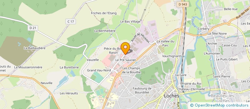 localisation de l'entreprise LA MACHINE OUTIL DE PRECISION INTERN à LOCHES