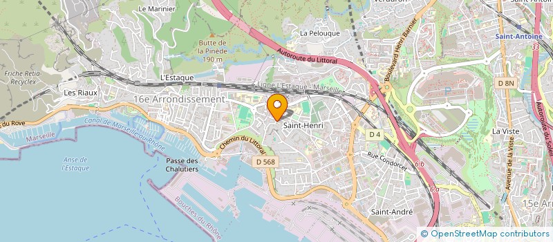 localisation de l'entreprise LA MACHINE PNEUMATIQUE à MARSEILLE
