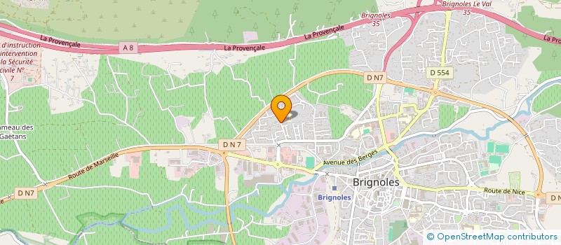 localisation de l'entreprise LA MACHOTTE à BRIGNOLES