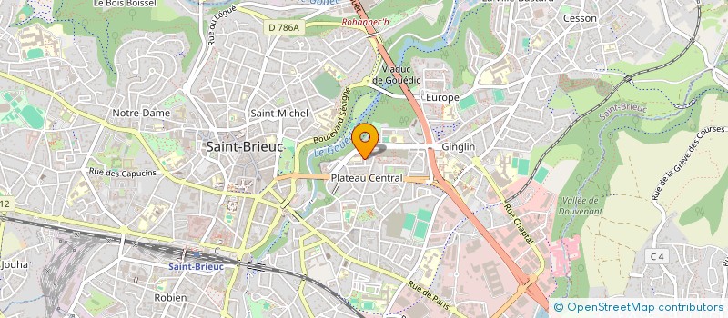localisation de l'entreprise LA MACONNERIE BRIOCHINE à SAINT-BRIEUC