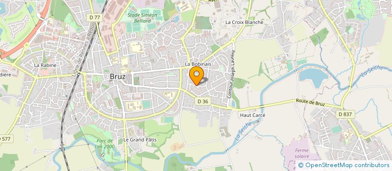 localisation de l'entreprise LA MACONNERIE BRUZOISE à BRUZ