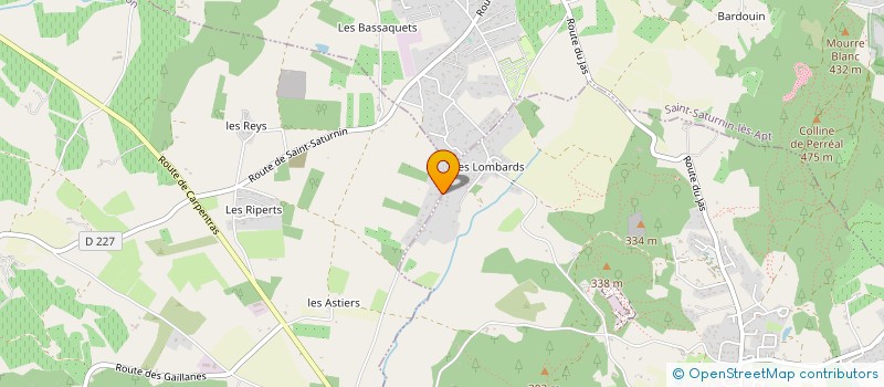 localisation de l'entreprise LA MACONNERIE DU LUBERON à ROUSSILLON