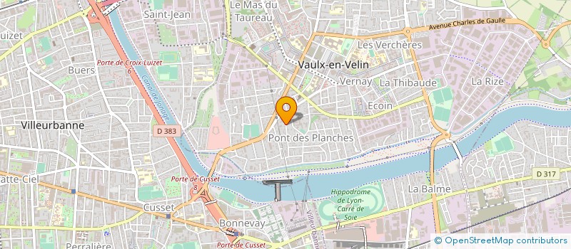 localisation de l'entreprise LA MACONNERIE TECHNIQUE L.M.T. à VAULX-EN-VELIN
