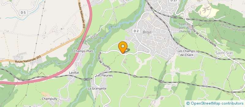 localisation de l'entreprise LA MADELEINE  LA ROCHE-SUR-FORON