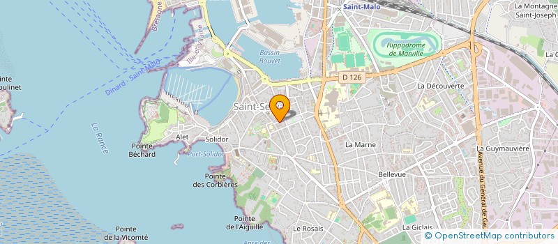 localisation de l'entreprise LA MADELEINE à SAINT-MALO