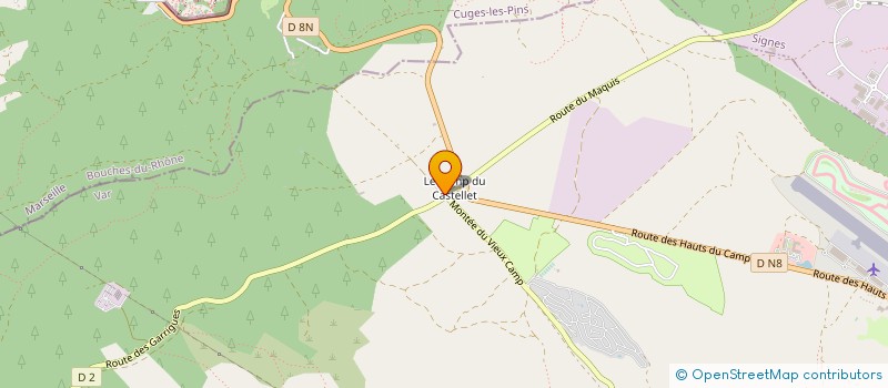 localisation de l'entreprise LA MADELEINE à LE CASTELLET