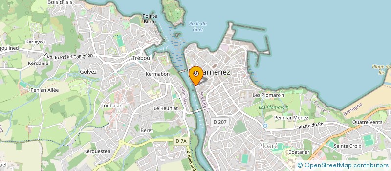 localisation de l'entreprise LA MADELEINE  DOUARNENEZ