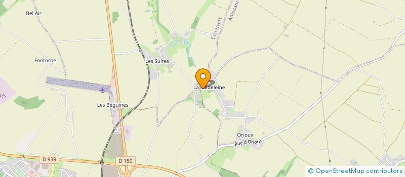 localisation de l'entreprise LA MADELEINE à COURCELLES