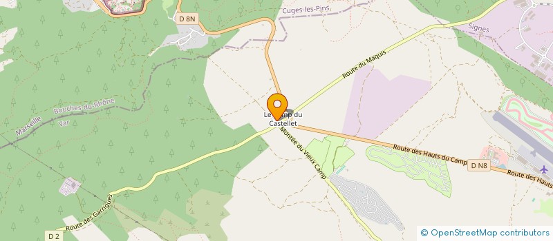 localisation de l'entreprise LA MADELEINE DU CASTELLET à LE CASTELLET