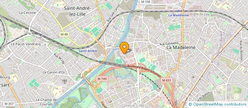 localisation de l'entreprise LA MADELEINE MENUISERIE à LA MADELEINE