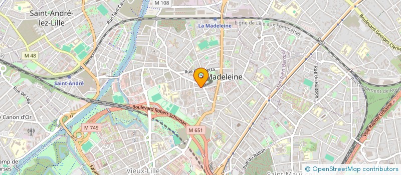 localisation de l'entreprise LA MADELEINE SOINS INFIRMIERS A DOMICILE à LA MADELEINE