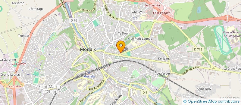 localisation de l'entreprise LA MADELEINE SUR LE PLATEAU à MORLAIX
