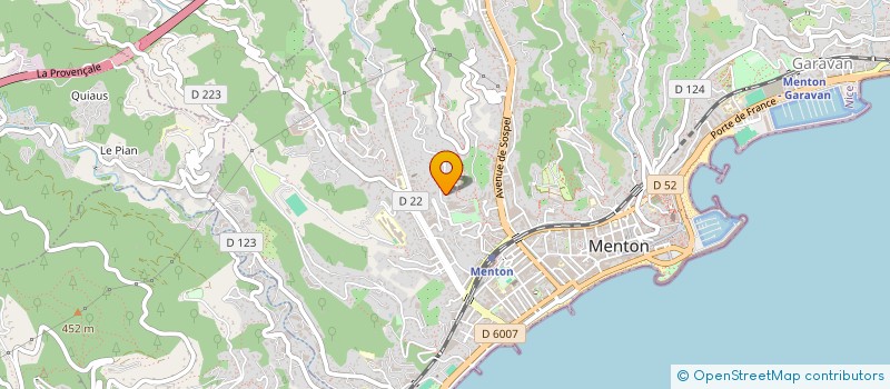 localisation de l'entreprise LA MADO à MENTON