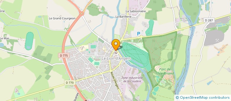 localisation de l'entreprise LA MADONA  LE LION D'ANGERS